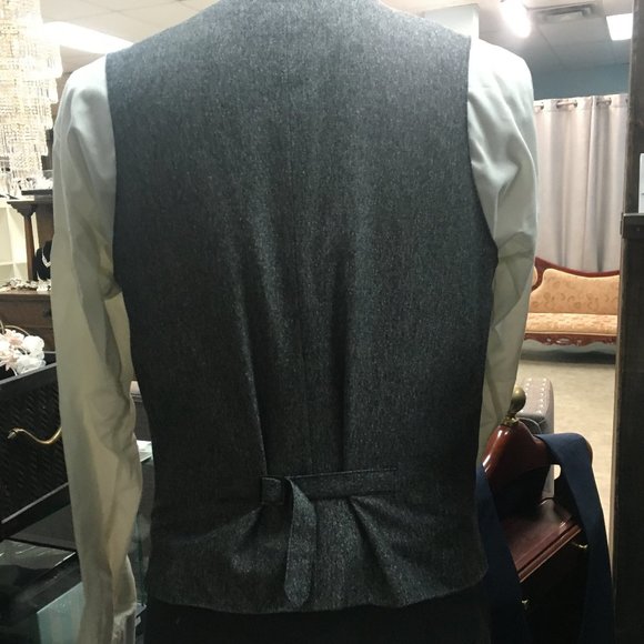 NWT Horst Tweed Vest Adjustable Waistcoat Grey - Picture 6 of 15